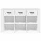 vidaXL Aparador de madera contrachapada blanco 100x30x59,5 cm vidaXL Aparador de madera contrachapada blanco 100x30x59,5 cm