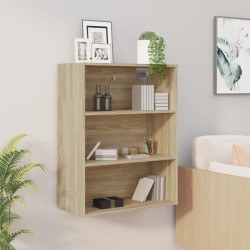 vidaXL Armario colgante de pared roble Sonoma 69,5x32,5x90 cm