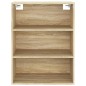 vidaXL Armario colgante de pared roble Sonoma 69,5x32,5x90 cm vidaXL Armario colgante de pared roble Sonoma 69,5x32,5x90 cm
