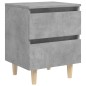 vidaXL Mesitas de noche con patas 2 uds madera pino gris 40x35x50 cm vidaXL Mesitas de noche con patas 2 uds madera pino gris 40x35x50 cm