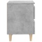 vidaXL Mesitas de noche con patas 2 uds madera pino gris 40x35x50 cm vidaXL Mesitas de noche con patas 2 uds madera pino gris 40x35x50 cm