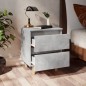 vidaXL Mesitas de noche con patas 2 uds madera pino gris 40x35x50 cm vidaXL Mesitas de noche con patas 2 uds madera pino gris 40x35x50 cm