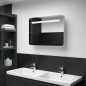 vidaXL Mueble de baño con espejo LED 80x9,5x55 cm vidaXL Mueble de baño con espejo LED 80x9,5x55 cm