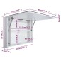 vidaXL Mueble de baño con espejo LED 80x9,5x55 cm vidaXL Mueble de baño con espejo LED 80x9,5x55 cm