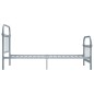 vidaXL Estructura de cama de metal gris 100x200 cm
