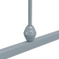 vidaXL Estructura de cama de metal gris 100x200 cm