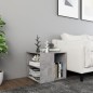 vidaXL Mesa auxiliar madera contrachapada gris hormigón 50x50x45 cm vidaXL Mesa auxiliar madera contrachapada gris hormigón 50x50x45 cm