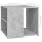 vidaXL Mesa auxiliar madera contrachapada gris hormigón 50x50x45 cm vidaXL Mesa auxiliar madera contrachapada gris hormigón 50x50x45 cm