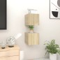 vidaXL Muebles de salón de pared 2 uds roble Sonoma 30,5x30x30 cm vidaXL Muebles de salón de pared 2 uds roble Sonoma 30,5x30x30 cm