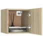 vidaXL Muebles de salón de pared 2 uds roble Sonoma 30,5x30x30 cm vidaXL Muebles de salón de pared 2 uds roble Sonoma 30,5x30x30 cm