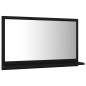 vidaXL Espejo de baño madera contrachapada negro 60x10,5x37 cm vidaXL Espejo de baño madera contrachapada negro 60x10,5x37 cm