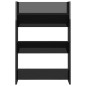 vidaXL Zapatero de pared madera contrachapada negro brillo 60x18x90 cm vidaXL Zapatero de pared madera contrachapada negro brillo 60x18x90 cm
