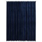 vidaXL Cortina opaca con ganchos terciopelo azul oscuro 290x245 cm vidaXL Cortina opaca con ganchos terciopelo azul oscuro 290x245 cm