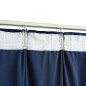 vidaXL Cortina opaca con ganchos terciopelo azul oscuro 290x245 cm vidaXL Cortina opaca con ganchos terciopelo azul oscuro 290x245 cm