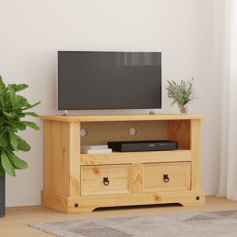 vidaXL Mueble para TV Corona Range de pino mexicano 91x43x56 cm vidaXL Mueble para TV Corona Range de pino mexicano 91x43x56 cm