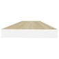 vidaXL Estante flotante de pared MDF roble y blanco 80x23,5x3,8 cm vidaXL Estante flotante de pared MDF roble y blanco 80x23,5x3,8 cm