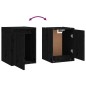 vidaXL Muebles para TV 5 piezas madera maciza de pino negro