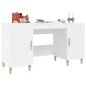 vidaXL Escritorio de madera contrachapada blanco 140x50x75 cm vidaXL Escritorio de madera contrachapada blanco 140x50x75 cm