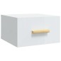vidaXL Mesitas de noche de pared 2 uds blanco brillo 35x35x20 cm vidaXL Mesitas de noche de pared 2 uds blanco brillo 35x35x20 cm