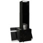 vidaXL Campana extractora pared acero y vidrio templado negro 60 cm vidaXL Campana extractora pared acero y vidrio templado negro 60 cm
