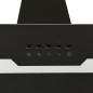 vidaXL Campana extractora pared acero y vidrio templado negro 60 cm vidaXL Campana extractora pared acero y vidrio templado negro 60 cm