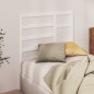 vidaXL Cabecero de cama madera maciza de pino blanco 96x4x104 cm vidaXL Cabecero de cama madera maciza de pino blanco 96x4x104 cm