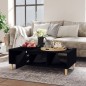 vidaXL Mesa de centro madera contrachapada negro 103,5x60x35 cm vidaXL Mesa de centro madera contrachapada negro 103,5x60x35 cm