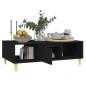 vidaXL Mesa de centro madera contrachapada negro 103,5x60x35 cm vidaXL Mesa de centro madera contrachapada negro 103,5x60x35 cm