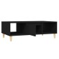 vidaXL Mesa de centro madera contrachapada negro 103,5x60x35 cm vidaXL Mesa de centro madera contrachapada negro 103,5x60x35 cm