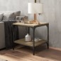 vidaXL Mesa auxiliar madera contrachapada roble Sonoma 40x40x40 cm