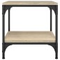 vidaXL Mesa auxiliar madera contrachapada roble Sonoma 40x40x40 cm