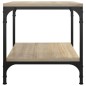 vidaXL Mesa auxiliar madera contrachapada roble Sonoma 40x40x40 cm