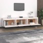 vidaXL Mueble de TV 3 piezas madera maciza de pino blanco vidaXL Mueble de TV 3 piezas madera maciza de pino blanco