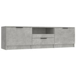 vidaXL Mueble de TV madera contrachapada gris hormigón 140x35x40 cm