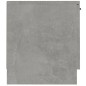 vidaXL Mueble de TV madera contrachapada gris hormigón 140x35x40 cm