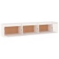 vidaXL Mueble de TV 3 piezas madera maciza de pino blanco vidaXL Mueble de TV 3 piezas madera maciza de pino blanco