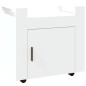 vidaXL Carrito de escritorio madera contrachapada blanco 60x45x60 cm vidaXL Carrito de escritorio madera contrachapada blanco 60x45x60 cm