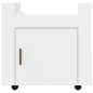 vidaXL Carrito de escritorio madera contrachapada blanco 60x45x60 cm vidaXL Carrito de escritorio madera contrachapada blanco 60x45x60 cm