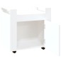 vidaXL Carrito de escritorio madera contrachapada blanco 60x45x60 cm vidaXL Carrito de escritorio madera contrachapada blanco 60x45x60 cm