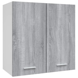 vidaXL Armario colgante madera ingeniería gris Sonoma 60x31x60 cm