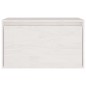 vidaXL Mueble de TV 3 piezas madera maciza de pino blanco vidaXL Mueble de TV 3 piezas madera maciza de pino blanco
