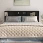 vidaXL Mueble cabecero negro 200x19x103,5 cm vidaXL Mueble cabecero negro 200x19x103,5 cm