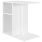 vidaXL Mesa auxiliar de madera contrachapada blanco 50x30x50 cm vidaXL Mesa auxiliar de madera contrachapada blanco 50x30x50 cm