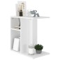vidaXL Mesa auxiliar de madera contrachapada blanco 50x30x50 cm vidaXL Mesa auxiliar de madera contrachapada blanco 50x30x50 cm