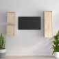 vidaXL Muebles para TV 3 piezas madera maciza de pino vidaXL Muebles para TV 3 piezas madera maciza de pino