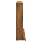 vidaXL Estantería de CDs contrachapada roble ahumado 102x23x89,5 cm vidaXL Estantería de CDs contrachapada roble ahumado 102x23x89,5 cm