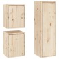 vidaXL Muebles para TV 3 piezas madera maciza de pino vidaXL Muebles para TV 3 piezas madera maciza de pino