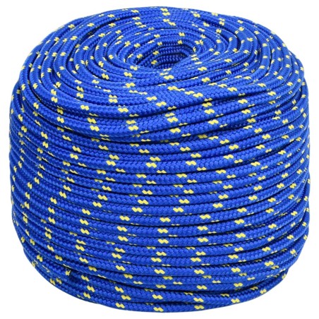 vidaXL Cuerda de barco polipropileno azul 10 mm 25 m