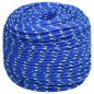 vidaXL Cuerda de barco polipropileno azul 10 mm 25 m vidaXL Cuerda de barco polipropileno azul 10 mm 25 m