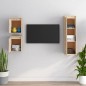 vidaXL Muebles para TV 3 piezas madera maciza de pino vidaXL Muebles para TV 3 piezas madera maciza de pino
